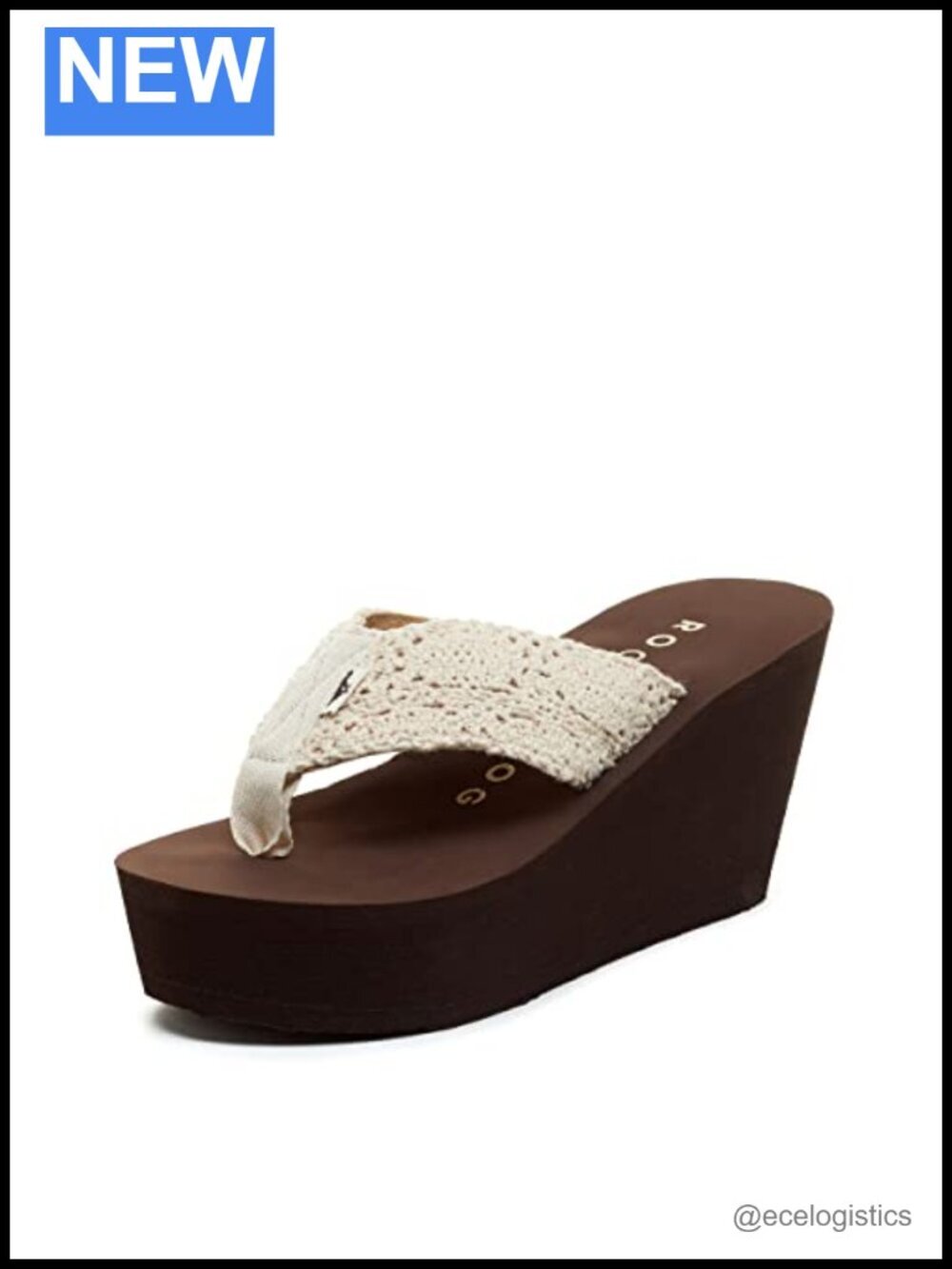 Elevated 3-Inch Platform Wedge Flip Flops with Webbing Straps